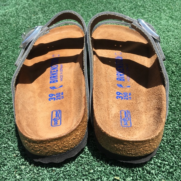 NWT Birkenstock Arizona Sandal Leather Silver 39 - Picture 5 of 8
